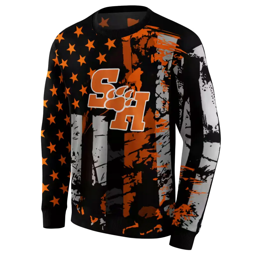 personalized sam houston bearkats distressed flag orange black hoodie new arrival personalized sam houston bearkats distressed flag orange black hoodie new arrival