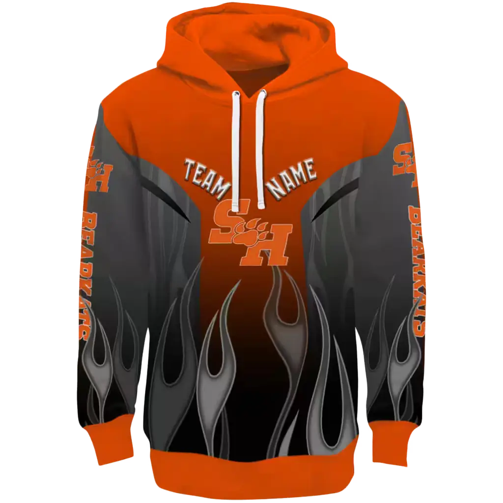 personalized sam houston bearkats flame design orange hoodie best selling personalized sam houston bearkats flame design orange hoodie best selling