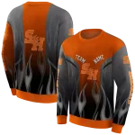 personalized sam houston bearkats flame design orange hoodie best selling