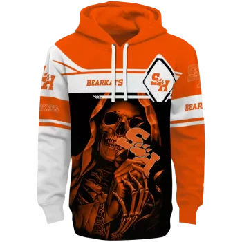 personalized sam houston bearkats grim reaper orange black hoodie best selling