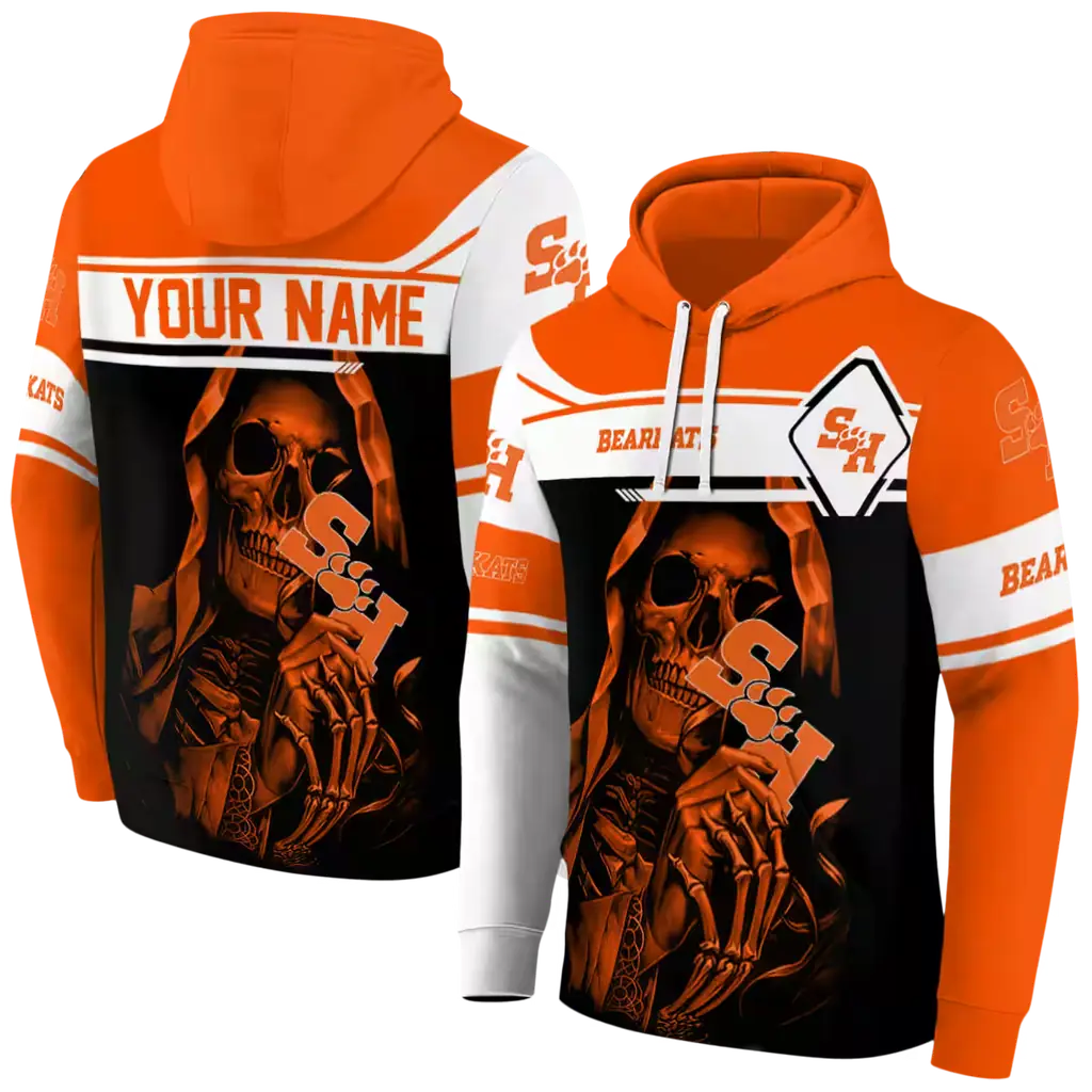 personalized sam houston bearkats grim reaper orange black hoodie fashion forward personalized sam houston bearkats grim reaper orange black hoodie fashion forward