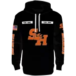 personalized sam houston bearkats punisher skull black hoodie best selling