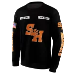 personalized sam houston bearkats punisher skull black hoodie best selling