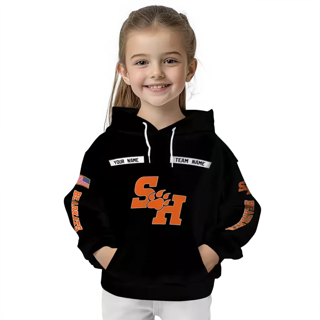 personalized sam houston bearkats punisher skull black hoodie top rated personalized sam houston bearkats punisher skull black hoodie top rated