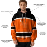 personalized sam houston bearkats striped pattern orange hoodie best selling