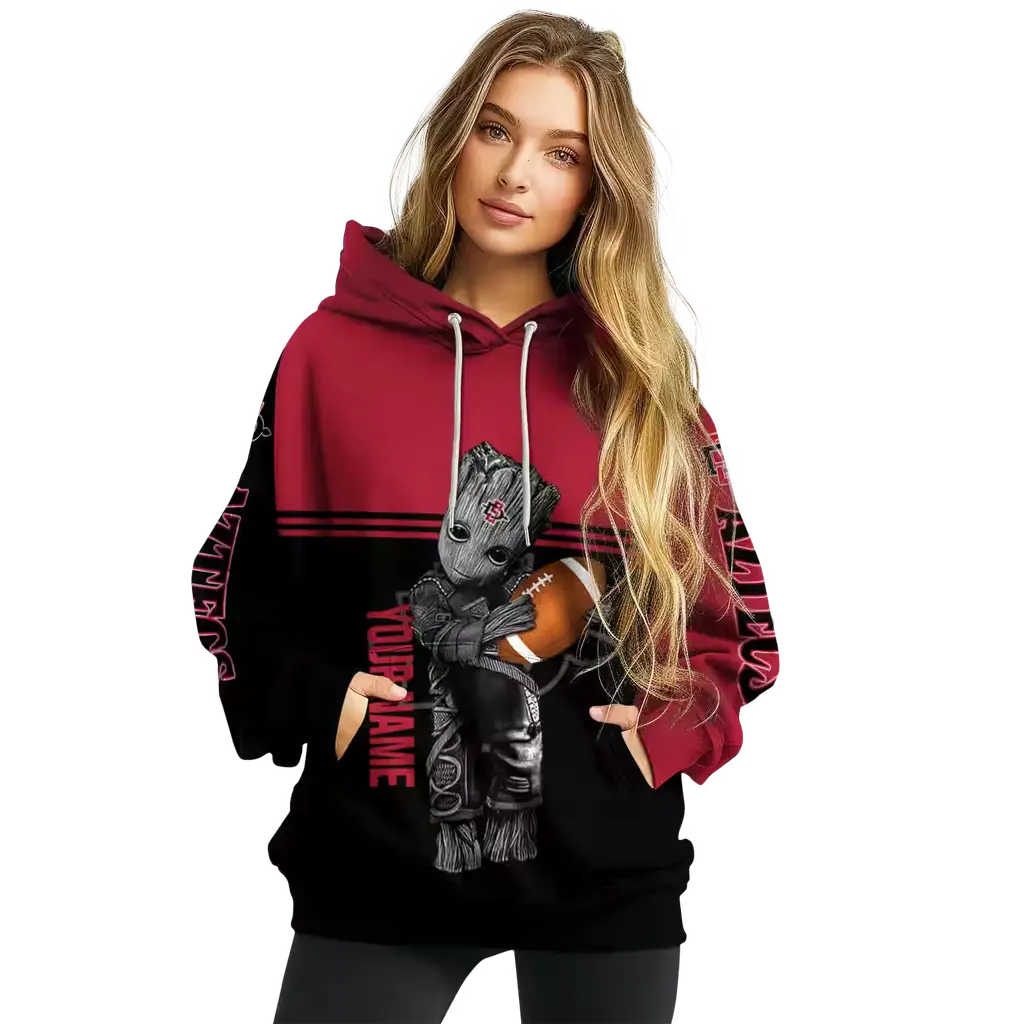 personalized san diego state aztecs baby groot red black hoodie high quality personalized san diego state aztecs baby groot red black hoodie high quality