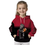 personalized san diego state aztecs baby groot red black hoodie best selling