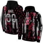 personalized san diego state aztecs distressed flag red black hoodie best selling