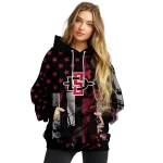 personalized san diego state aztecs distressed flag red black hoodie best selling