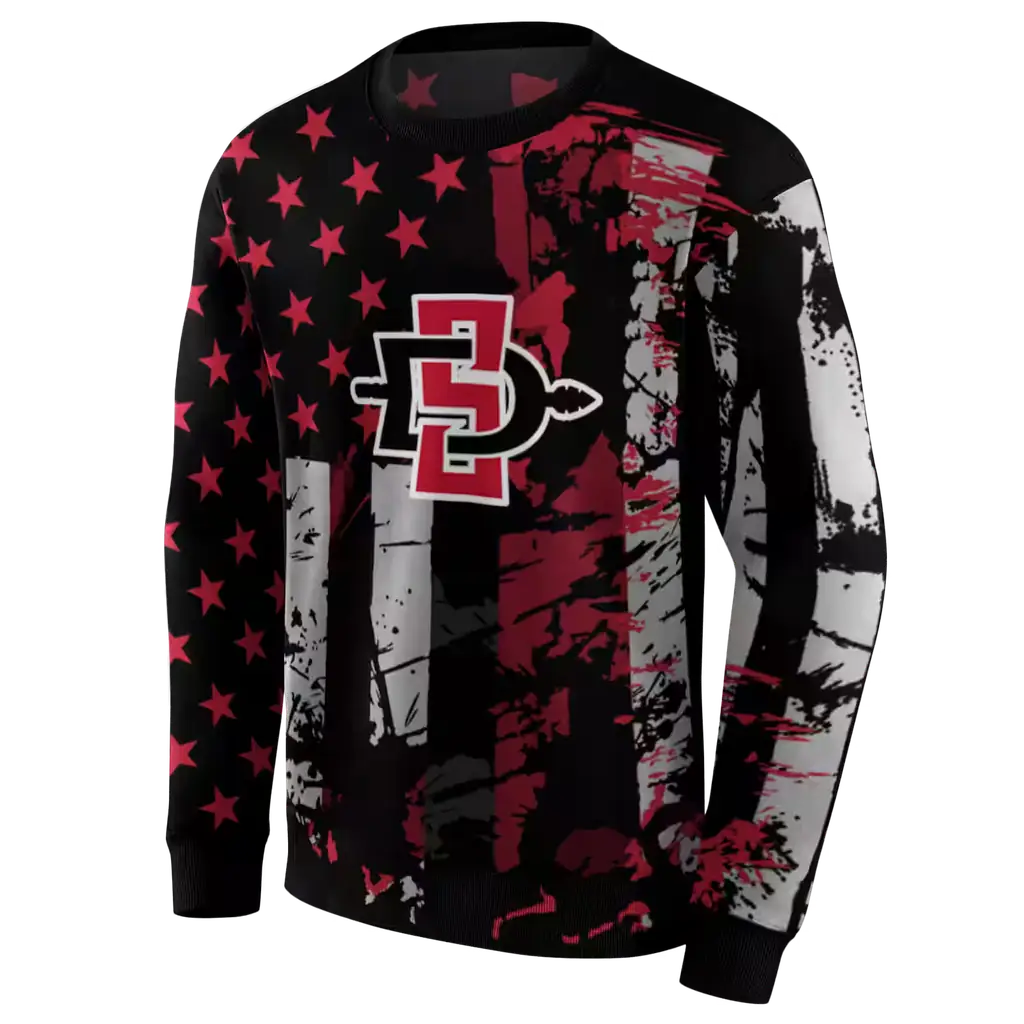 personalized san diego state aztecs distressed flag red black hoodie new arrival personalized san diego state aztecs distressed flag red black hoodie new arrival