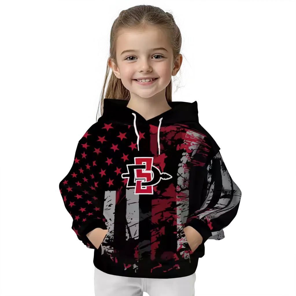 personalized san diego state aztecs distressed flag red black hoodie top rated personalized san diego state aztecs distressed flag red black hoodie top rated