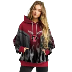 personalized san diego state aztecs flame design red hoodie best selling