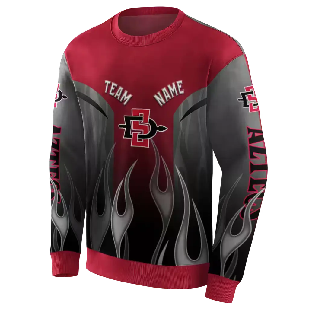 personalized san diego state aztecs flame design red hoodie new arrival personalized san diego state aztecs flame design red hoodie new arrival