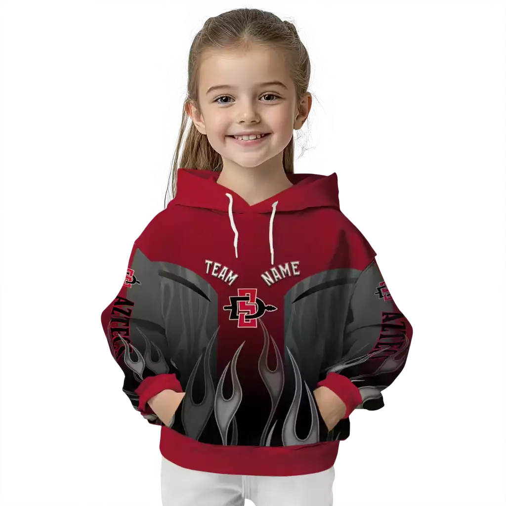 personalized san diego state aztecs flame design red hoodie top rated personalized san diego state aztecs flame design red hoodie top rated