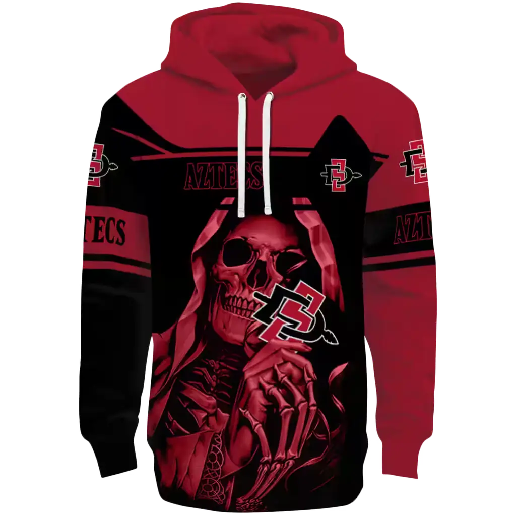 personalized san diego state aztecs grim reaper red black hoodie best selling personalized san diego state aztecs grim reaper red black hoodie best selling