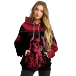 personalized san diego state aztecs grim reaper red black hoodie best selling
