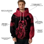 personalized san diego state aztecs grim reaper red black hoodie best selling