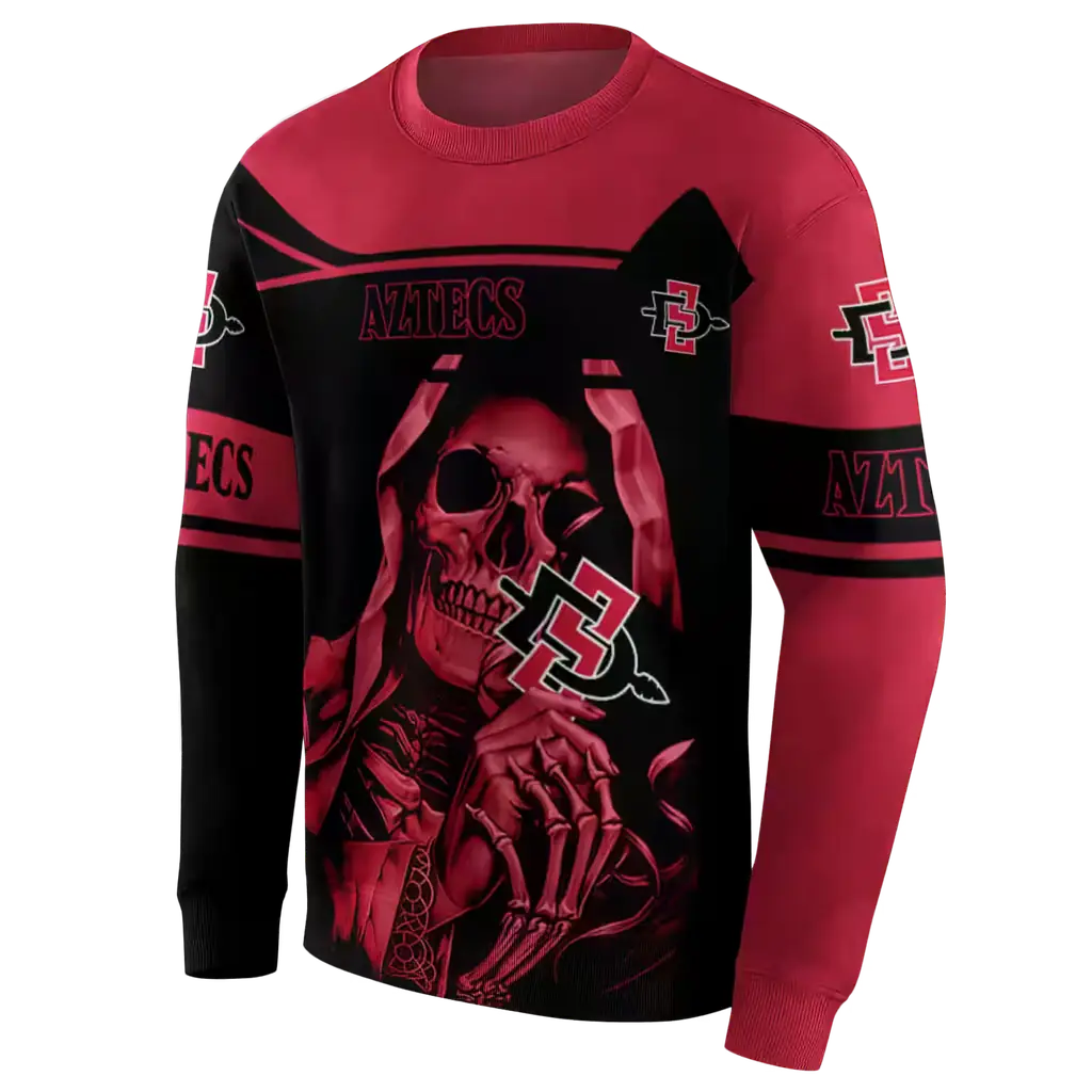 personalized san diego state aztecs grim reaper red black hoodie new arrival personalized san diego state aztecs grim reaper red black hoodie new arrival