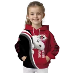 personalized san diego state aztecs peeking snoopy red hoodie best selling