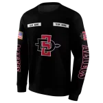 personalized san diego state aztecs punisher skull black hoodie best selling