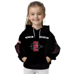 personalized san diego state aztecs punisher skull black hoodie best selling