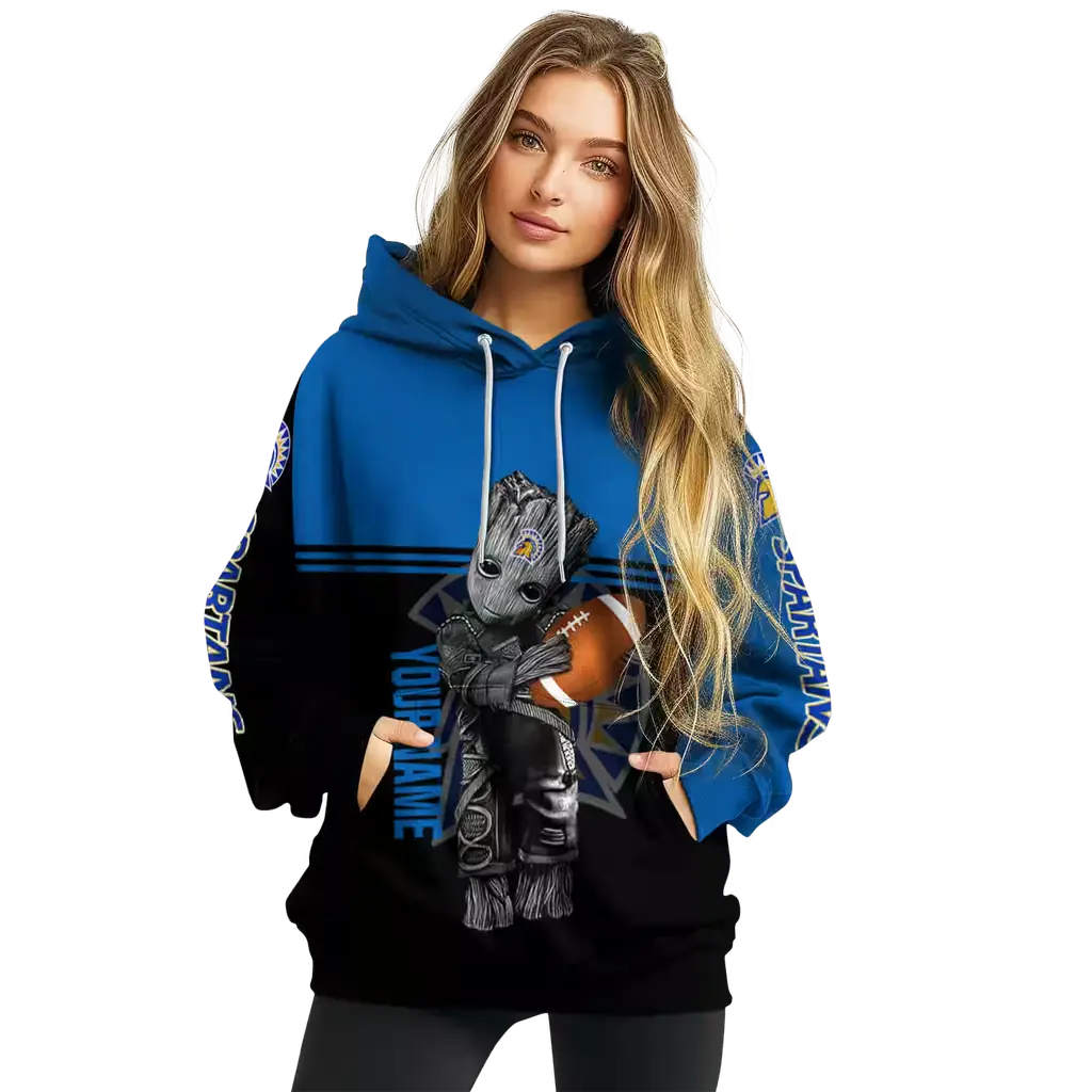 personalized san jose state spartans baby groot blue black hoodie high quality personalized san jose state spartans baby groot blue black hoodie high quality