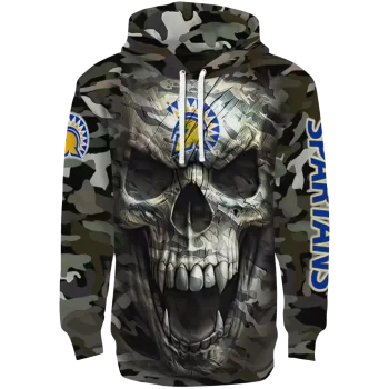 personalized san jose state spartans camo skull hoodie best selling