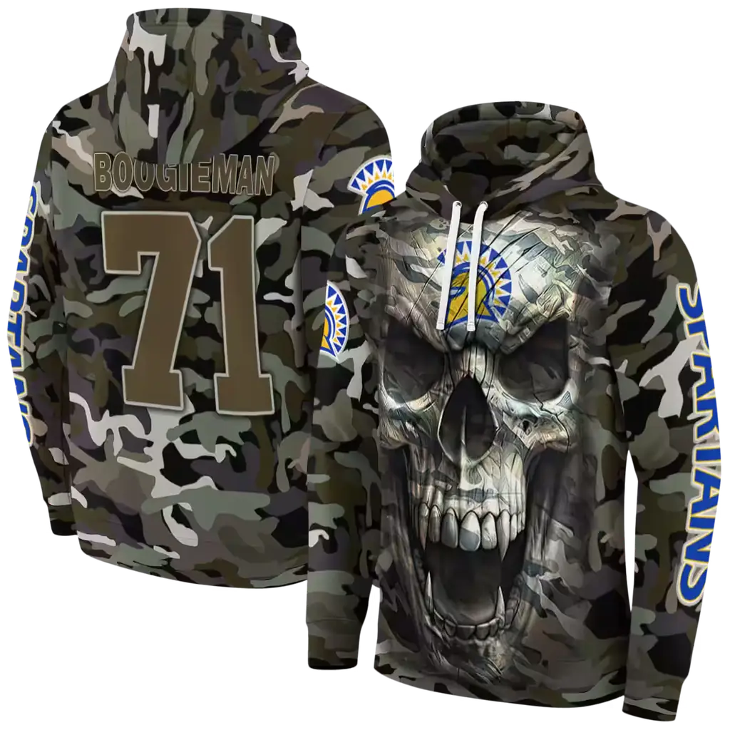 personalized san jose state spartans camo skull hoodie fashion forward personalized san jose state spartans camo skull hoodie fashion forward