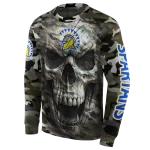 personalized san jose state spartans camo skull hoodie best selling