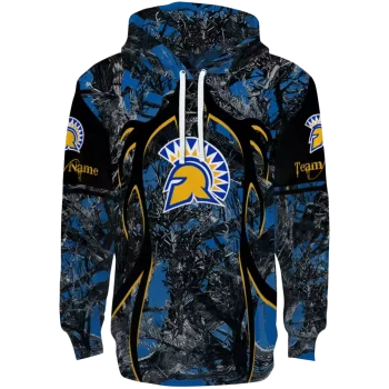 personalized san jose state spartans hunting theme blue black hoodie best selling