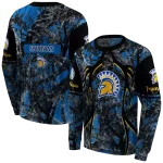 personalized san jose state spartans hunting theme blue black hoodie best selling