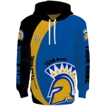 personalized san jose state spartans minimalist design blue black hoodie best selling