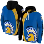 personalized san jose state spartans minimalist design blue black hoodie best selling