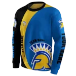 personalized san jose state spartans minimalist design blue black hoodie best selling
