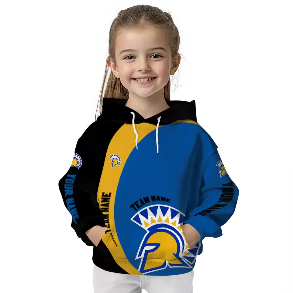 personalized san jose state spartans minimalist design blue black hoodie top rated personalized san jose state spartans minimalist design blue black hoodie top rated