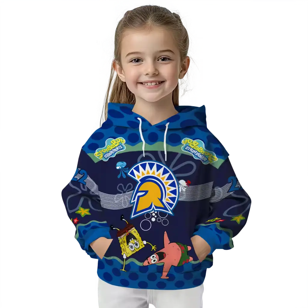 personalized san jose state spartans spongebob patrick star blue navy hoodie top rated personalized san jose state spartans spongebob patrick star blue navy hoodie top rated