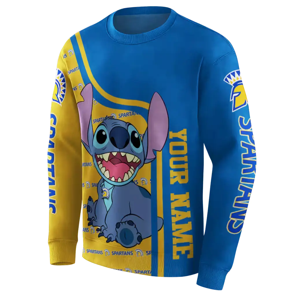 personalized san jose state spartans stitch blue hoodie new arrival personalized san jose state spartans stitch blue hoodie new arrival