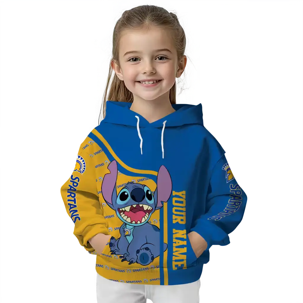 personalized san jose state spartans stitch blue hoodie top rated personalized san jose state spartans stitch blue hoodie top rated