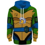 personalized san jose state spartans superhero armor blue green hoodie best selling