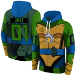 personalized san jose state spartans superhero armor blue green hoodie best selling