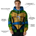 personalized san jose state spartans superhero armor blue green hoodie best selling