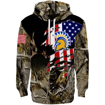 personalized san jose state spartans tree camo hoodie best selling