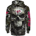 personalized smu mustangs camo skull hoodie best selling