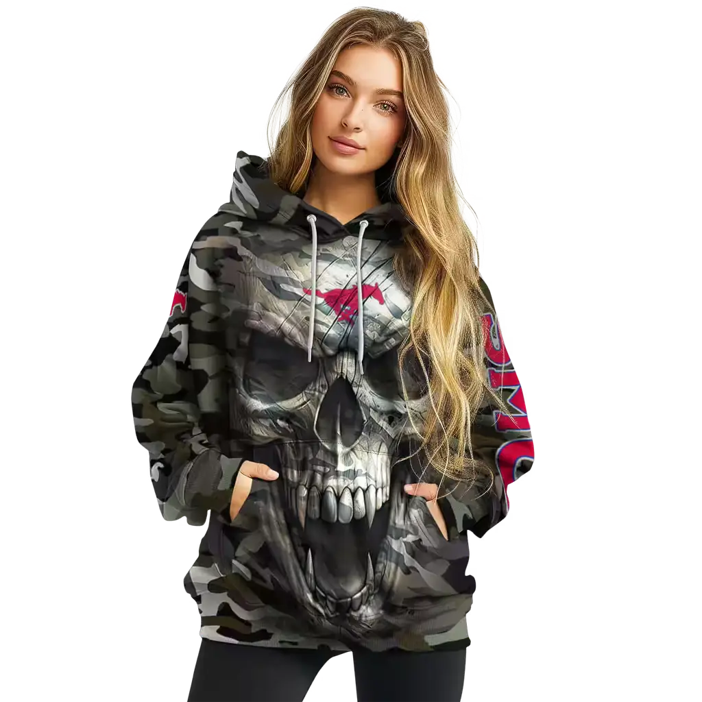 personalized smu mustangs camo skull hoodie high quality personalized smu mustangs camo skull hoodie high quality