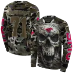 personalized smu mustangs camo skull hoodie best selling