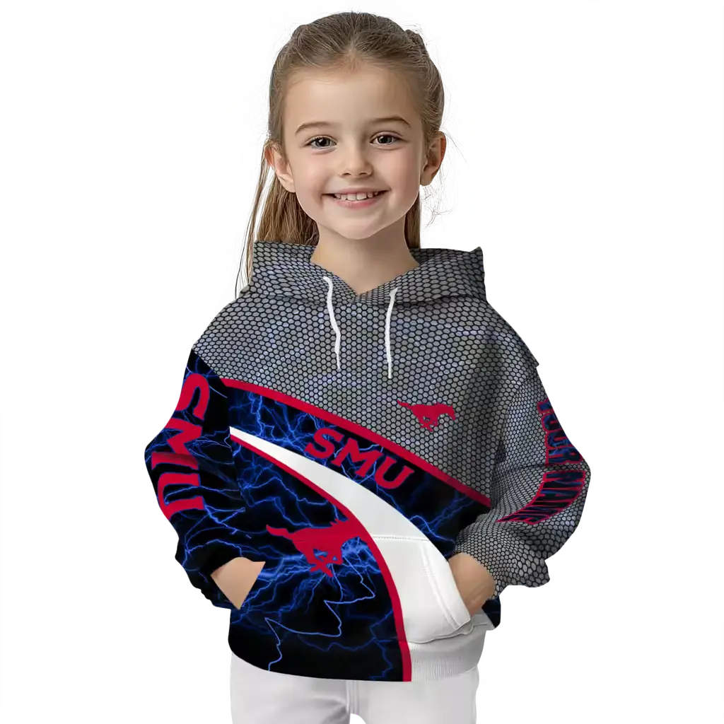 personalized smu mustangs hexagonal mesh blue black gray hoodie top rated personalized smu mustangs hexagonal mesh blue black gray hoodie top rated