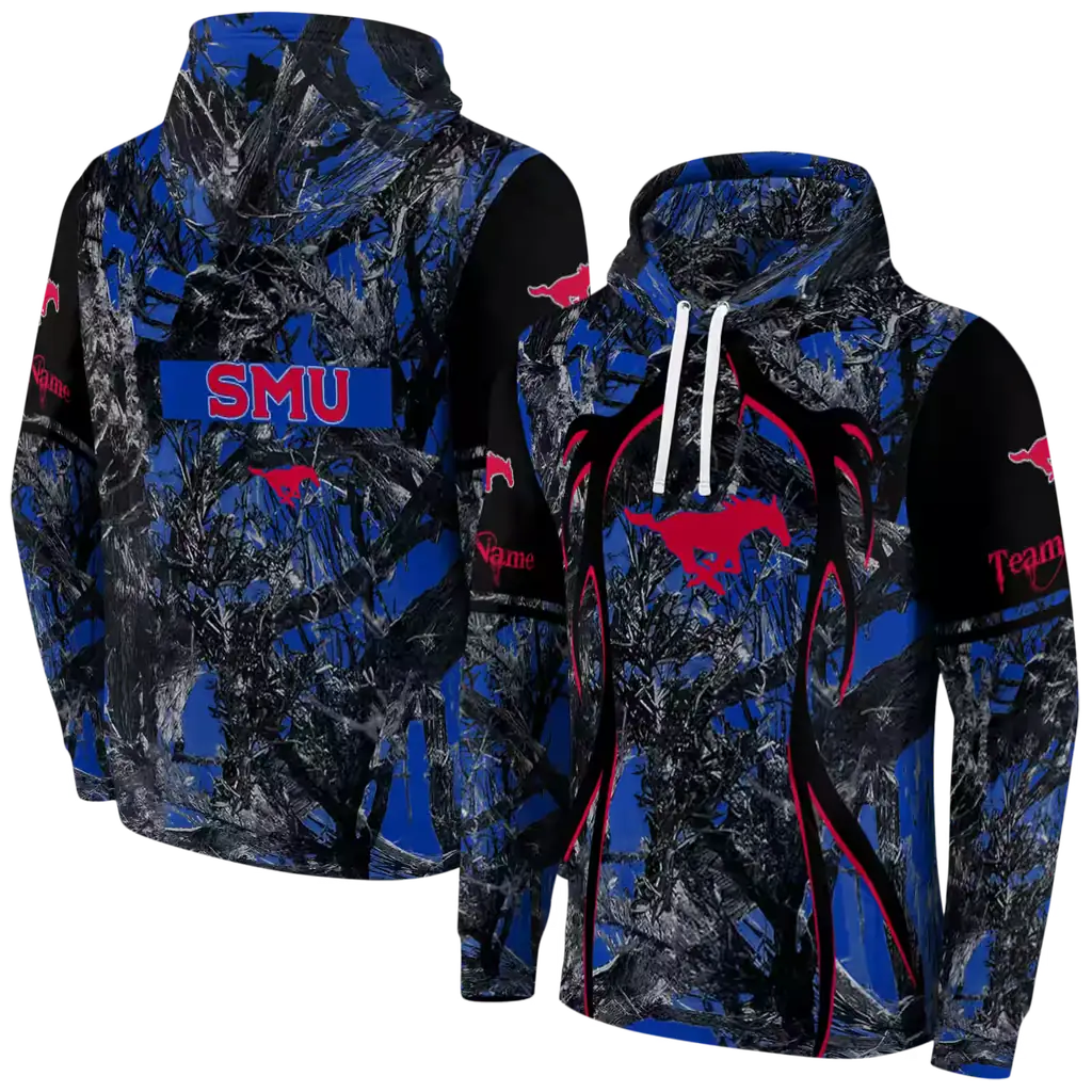 personalized smu mustangs hunting theme blue black hoodie fashion forward personalized smu mustangs hunting theme blue black hoodie fashion forward