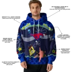 personalized smu mustangs spongebob patrick star blue navy hoodie best selling