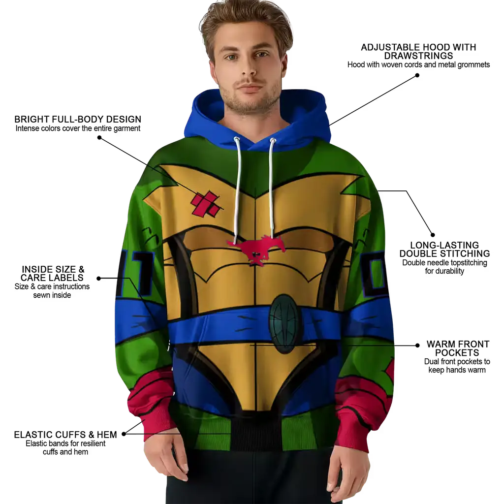 personalized smu mustangs superhero armor blue green hoodie latest model personalized smu mustangs superhero armor blue green hoodie latest model