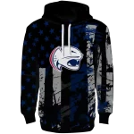 personalized south alabama jaguars distressed flag blue black hoodie best selling